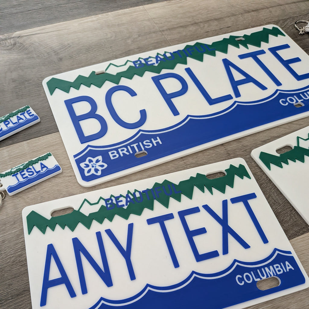 British Columbia License Plate Replica