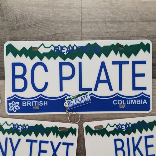 British Columbia License Plate Replica