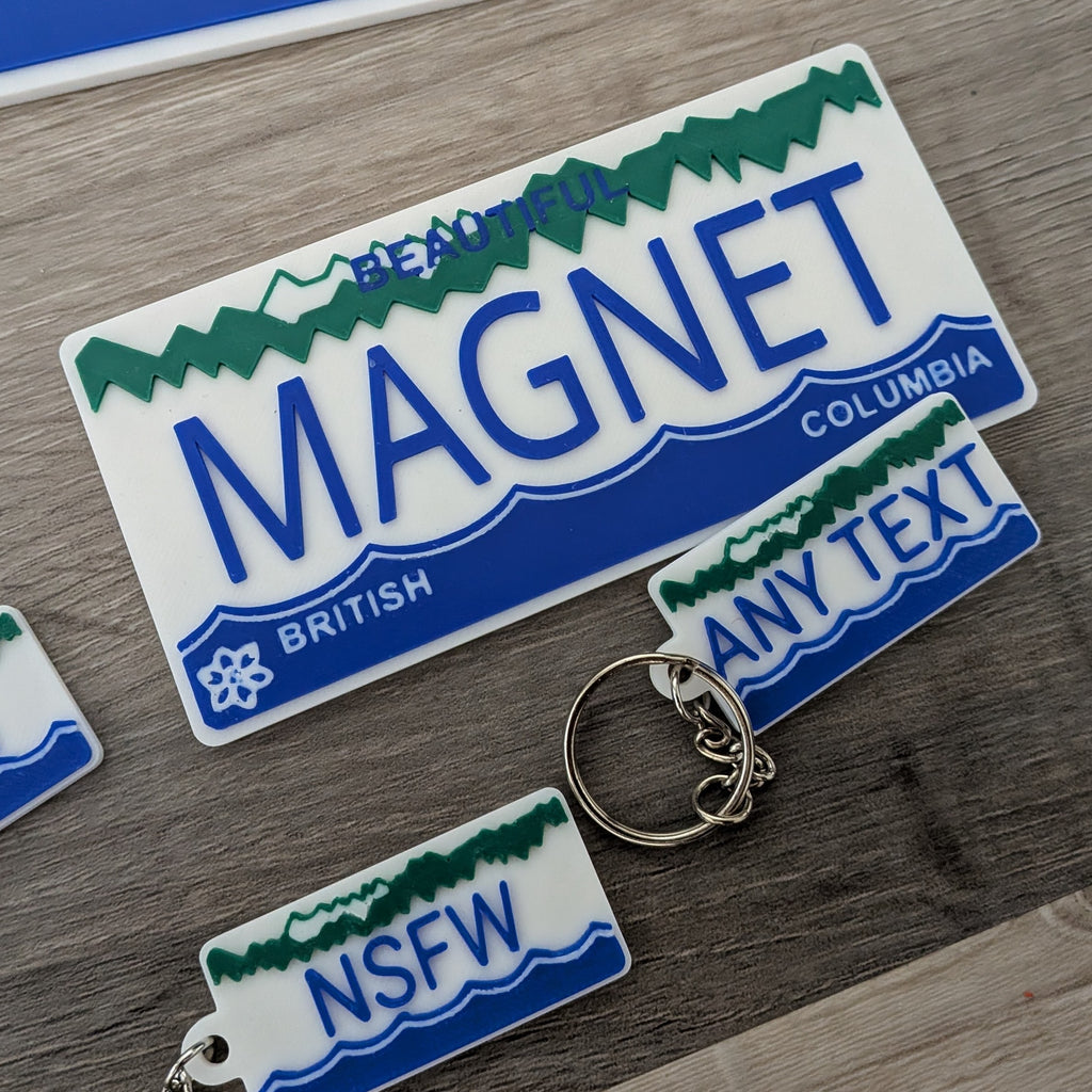 British Columbia License Plate Replica