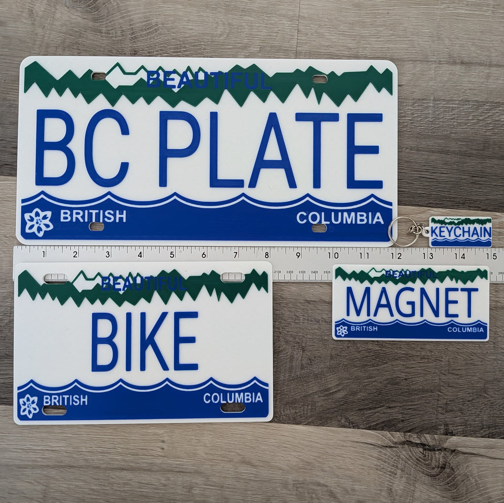 British Columbia License Plate Replica