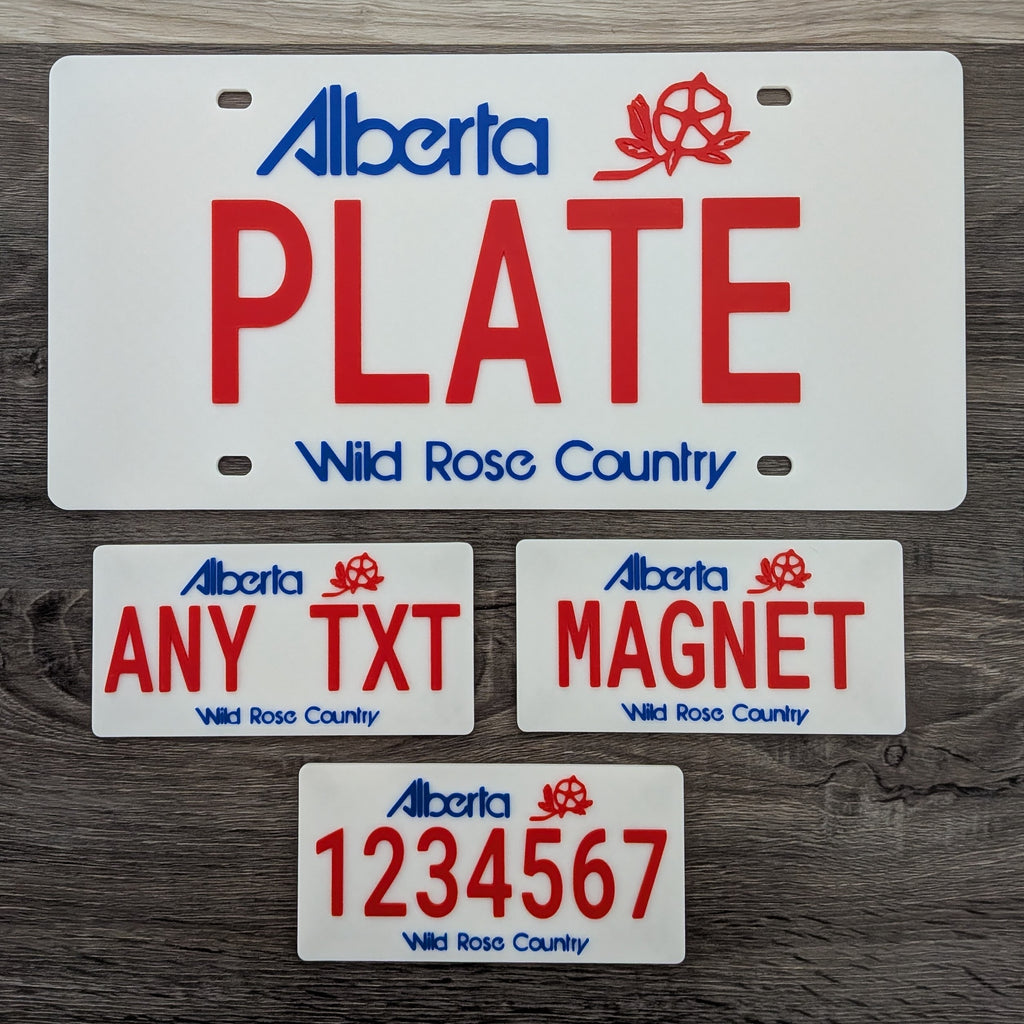Alberta License Plate Replica