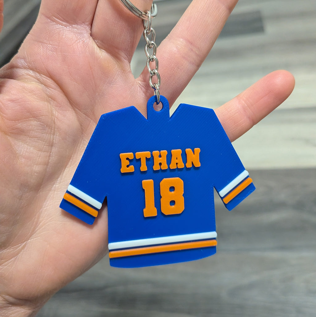 Jersey Hockey Team Keychains