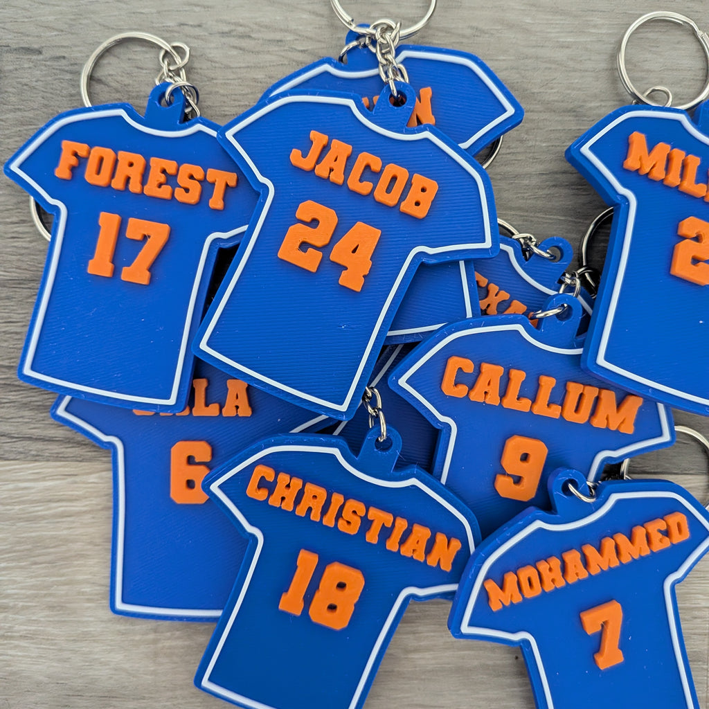 Jersey Soccer Team Keychains