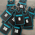 Jersey Basketball Team Keychains