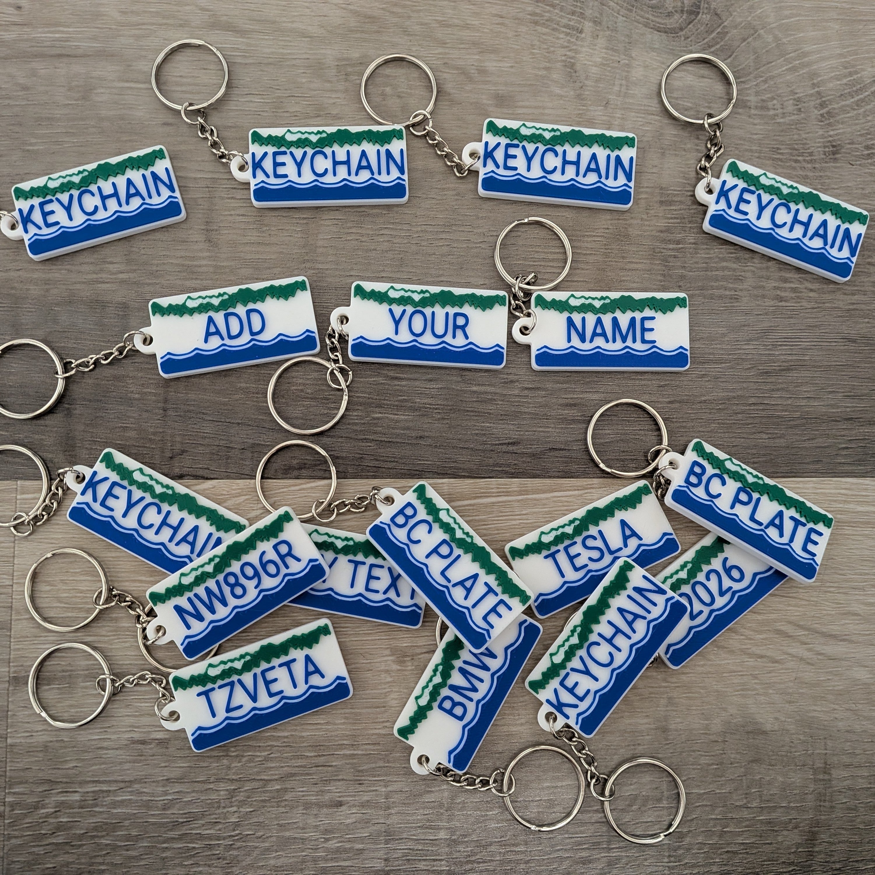 British Columbia License Plate Keychain
