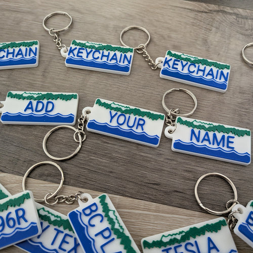 British Columbia License Plate Keychain