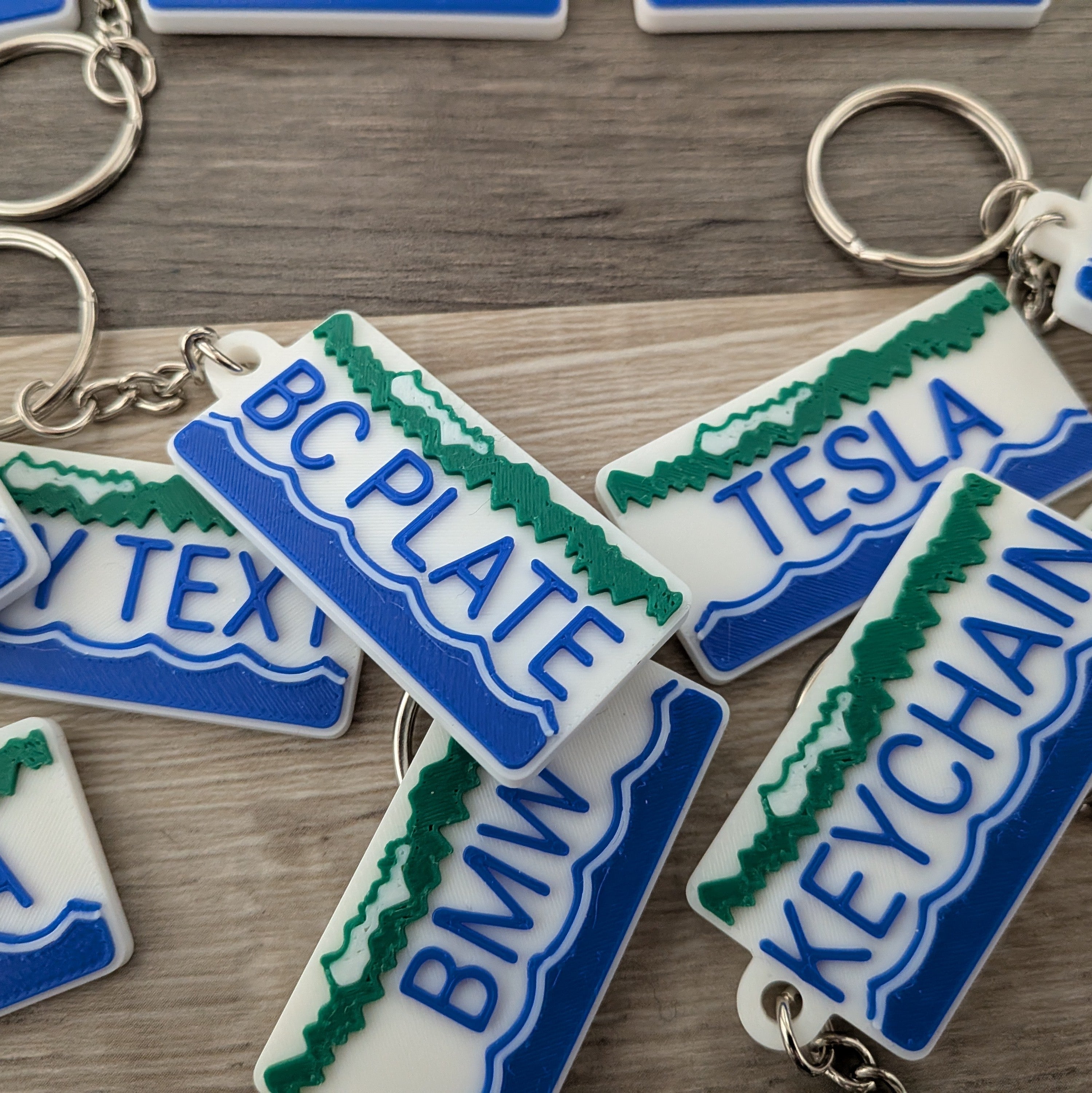 British Columbia License Plate Keychain