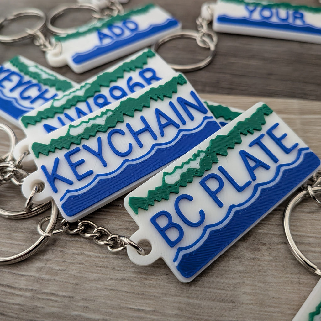 British Columbia License Plate Keychain
