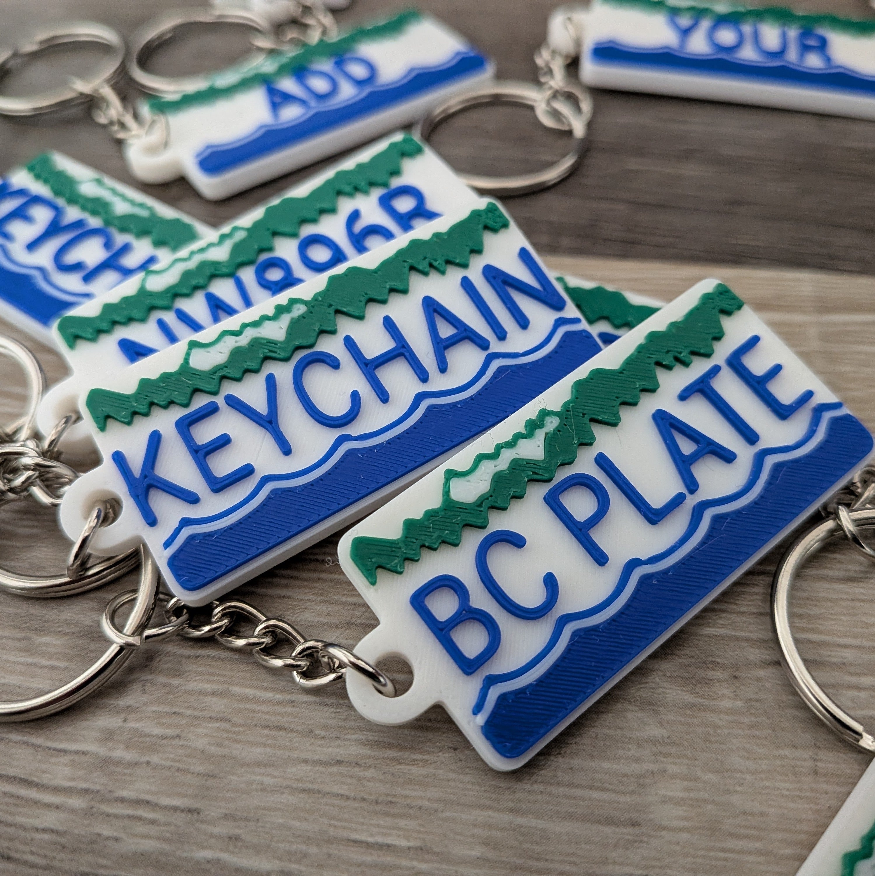 British Columbia License Plate Keychain