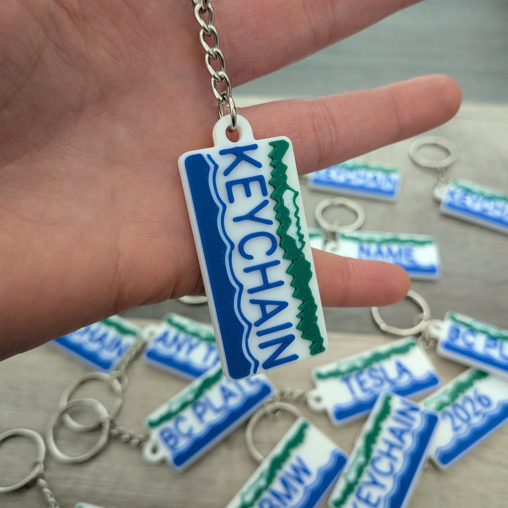 British Columbia License Plate Keychain