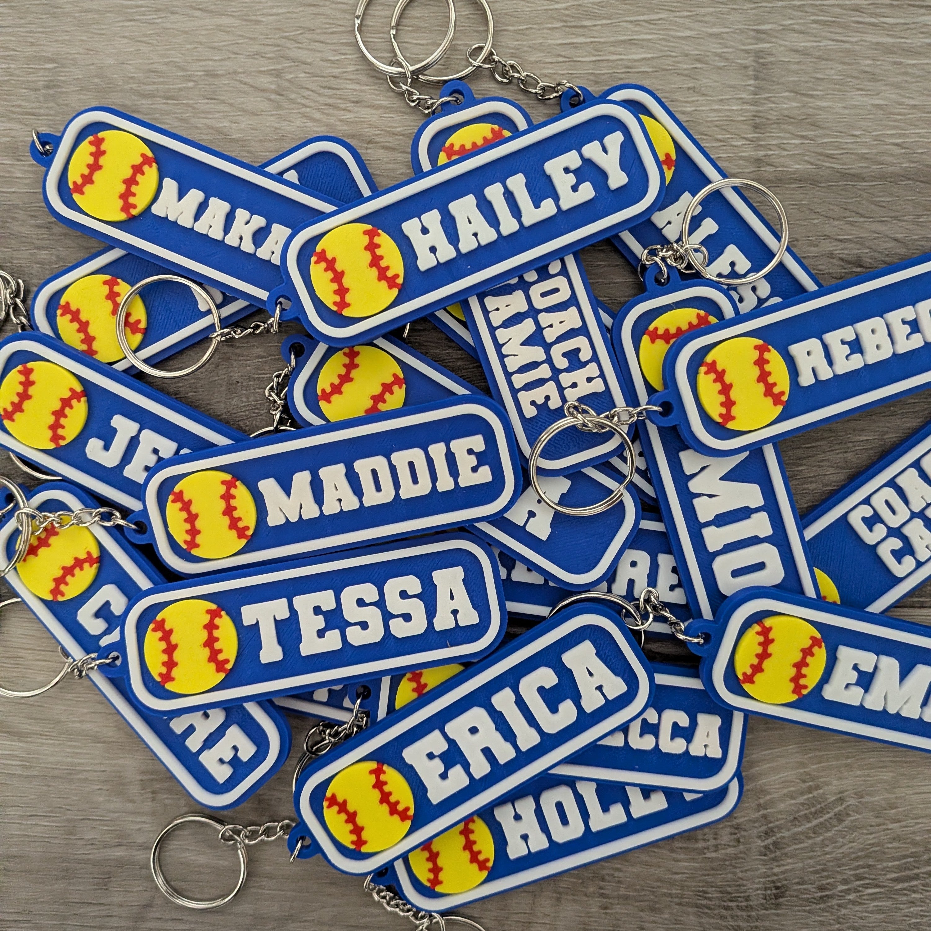 Softball Keychains
