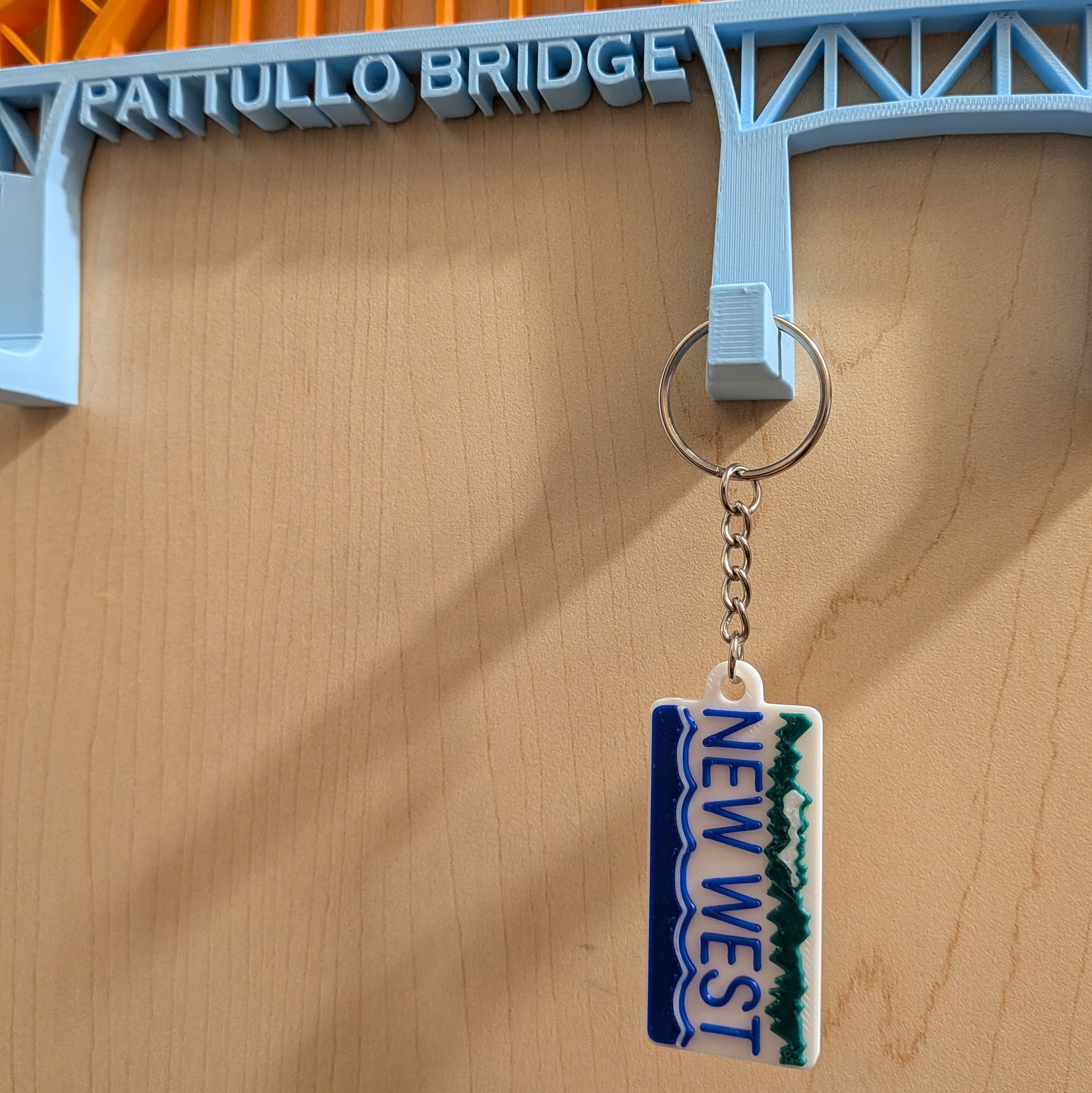New West BC Plate Keychain