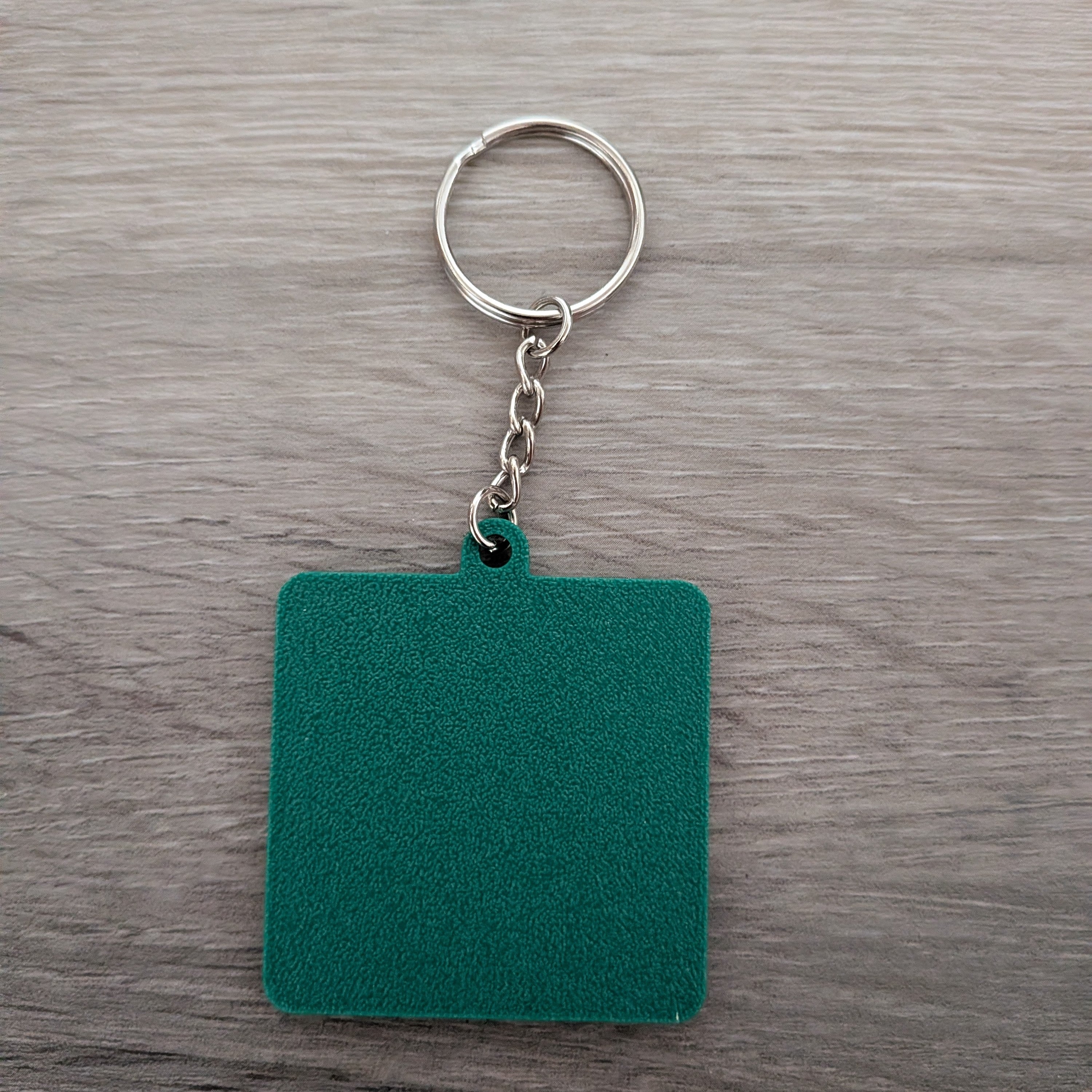 Crosstown Greenway Bike Route Keychain