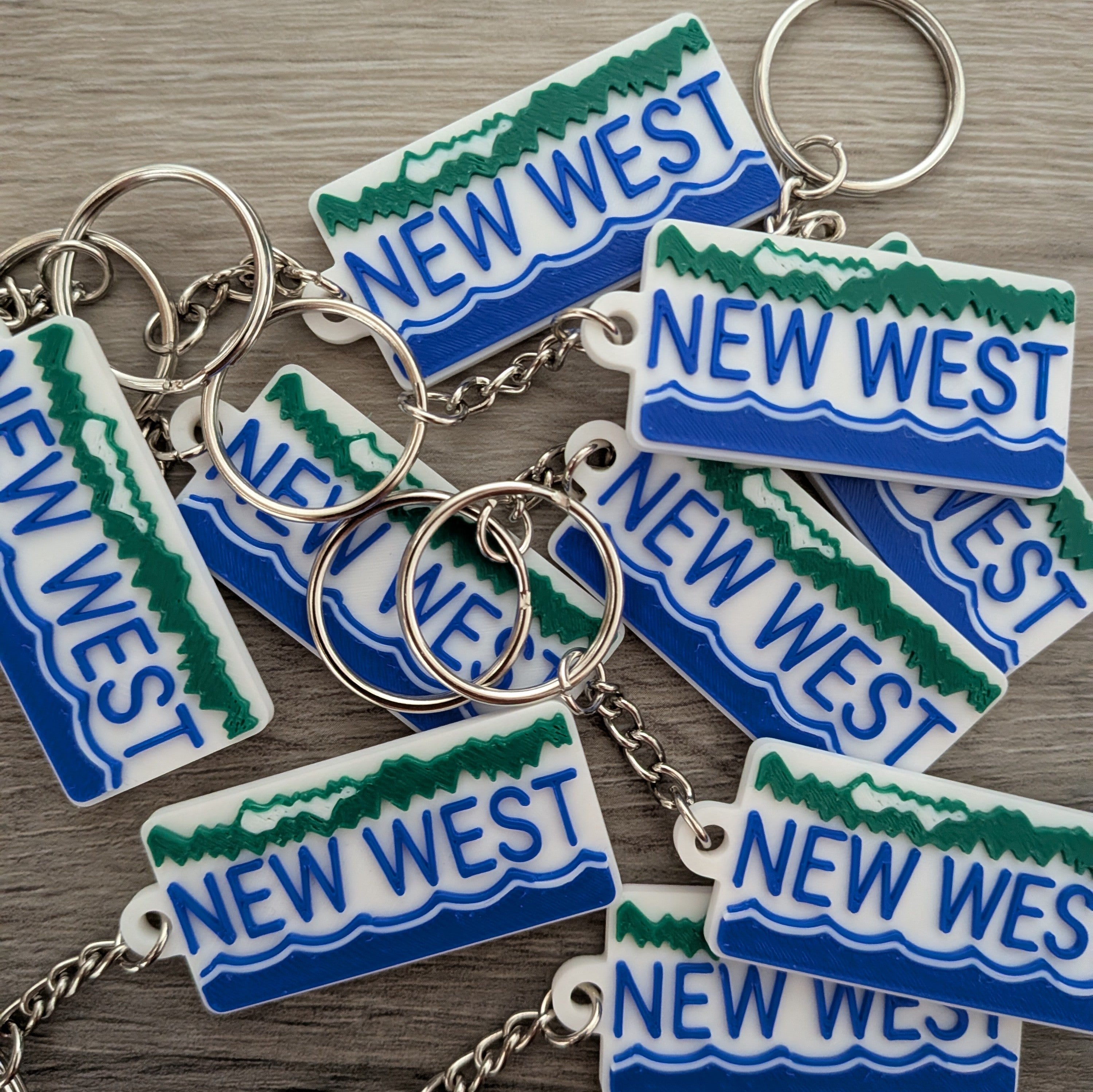 New West BC Plate Keychain