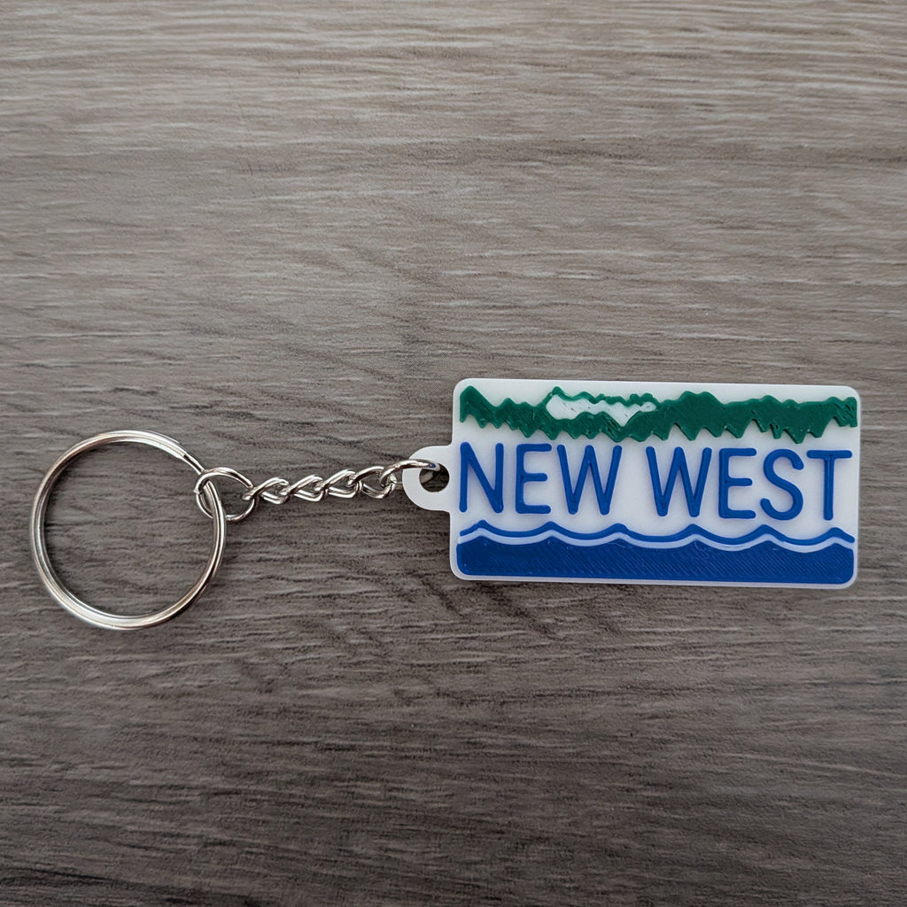 New West BC Plate Keychain