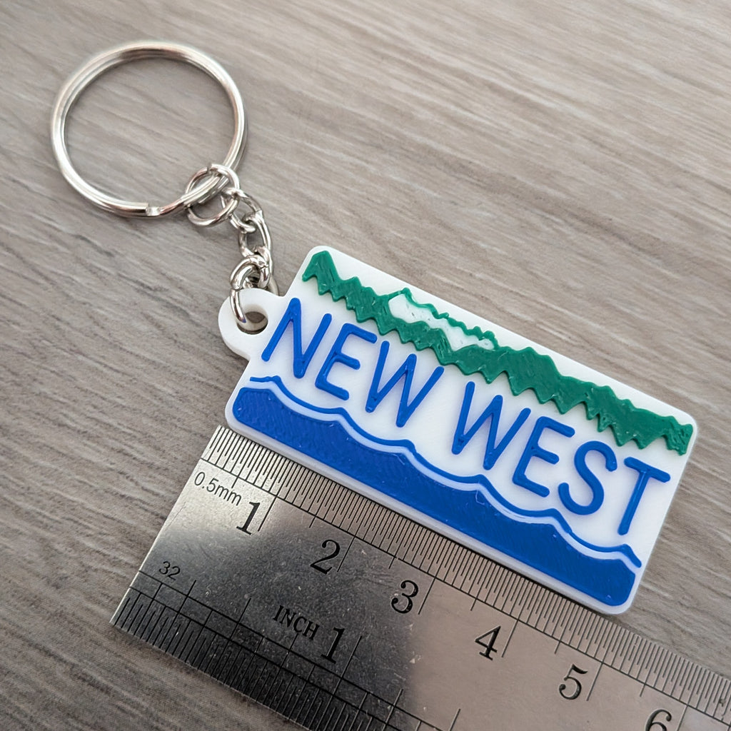 New West BC Plate Keychain