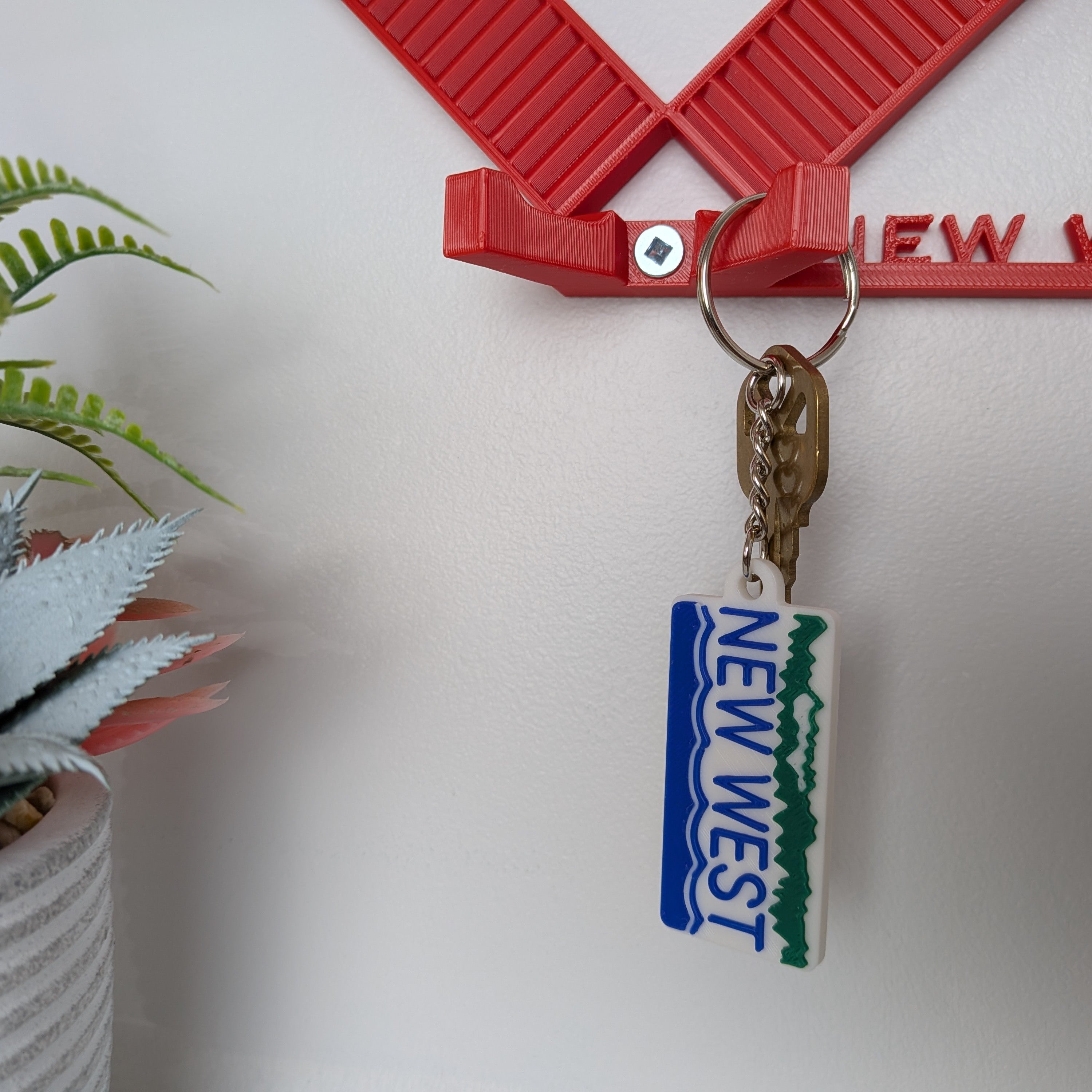 New West BC Plate Keychain
