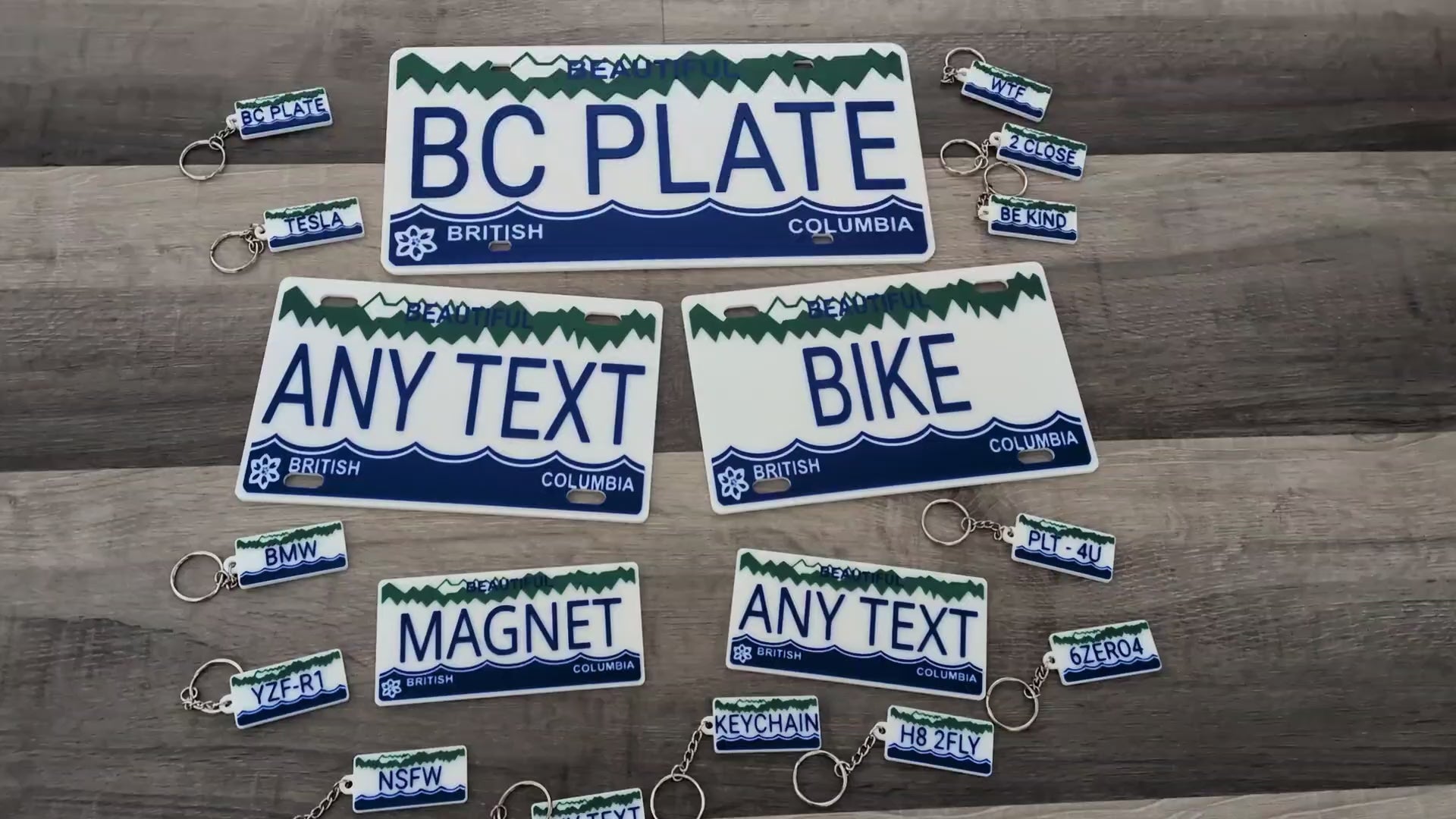 British Columbia License Plate Replica