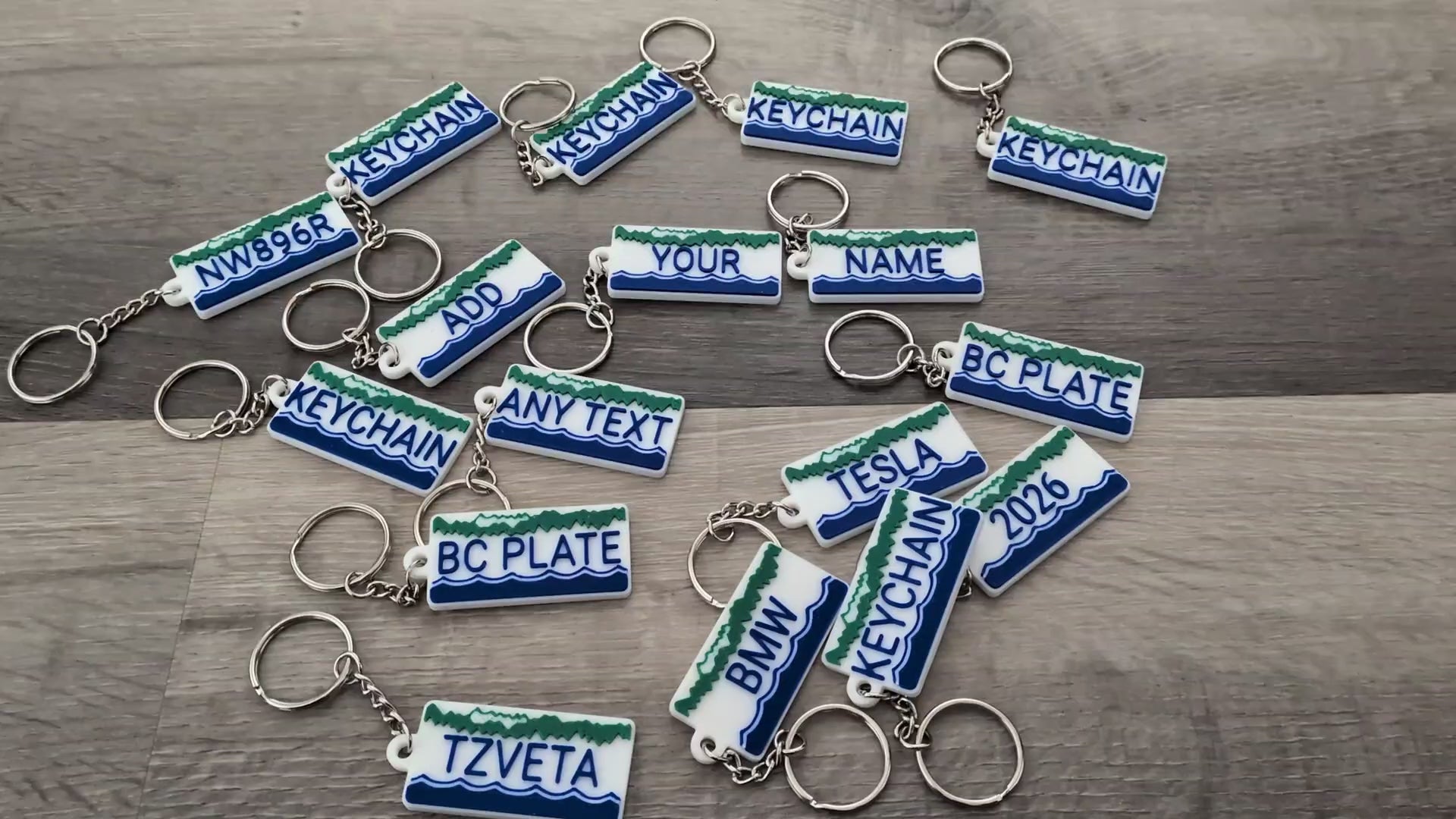 British Columbia License Plate Keychain